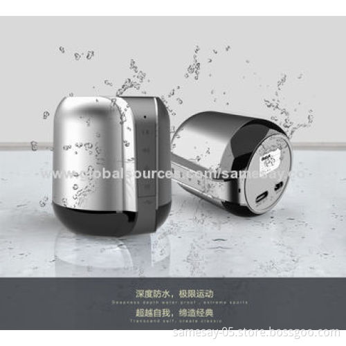 High-end Waterproof Mini Bluetooth Speaker with Handsfree Function, China Wholesale